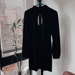 Urban Outfitters Black Velvet Dress